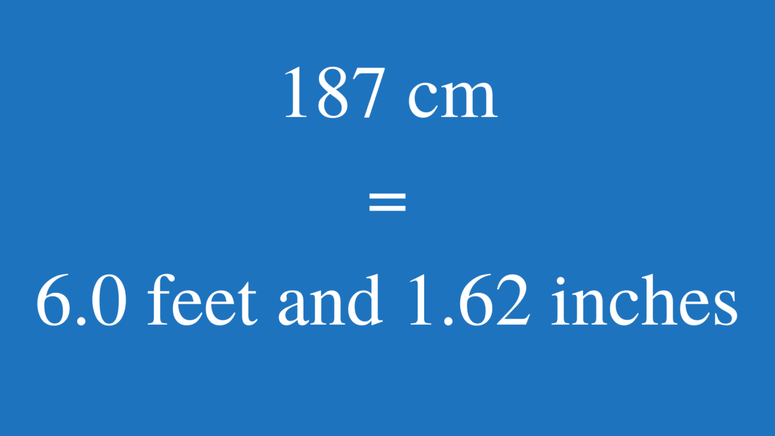 Convert 187 cm in feet and inches - cminfeet.com